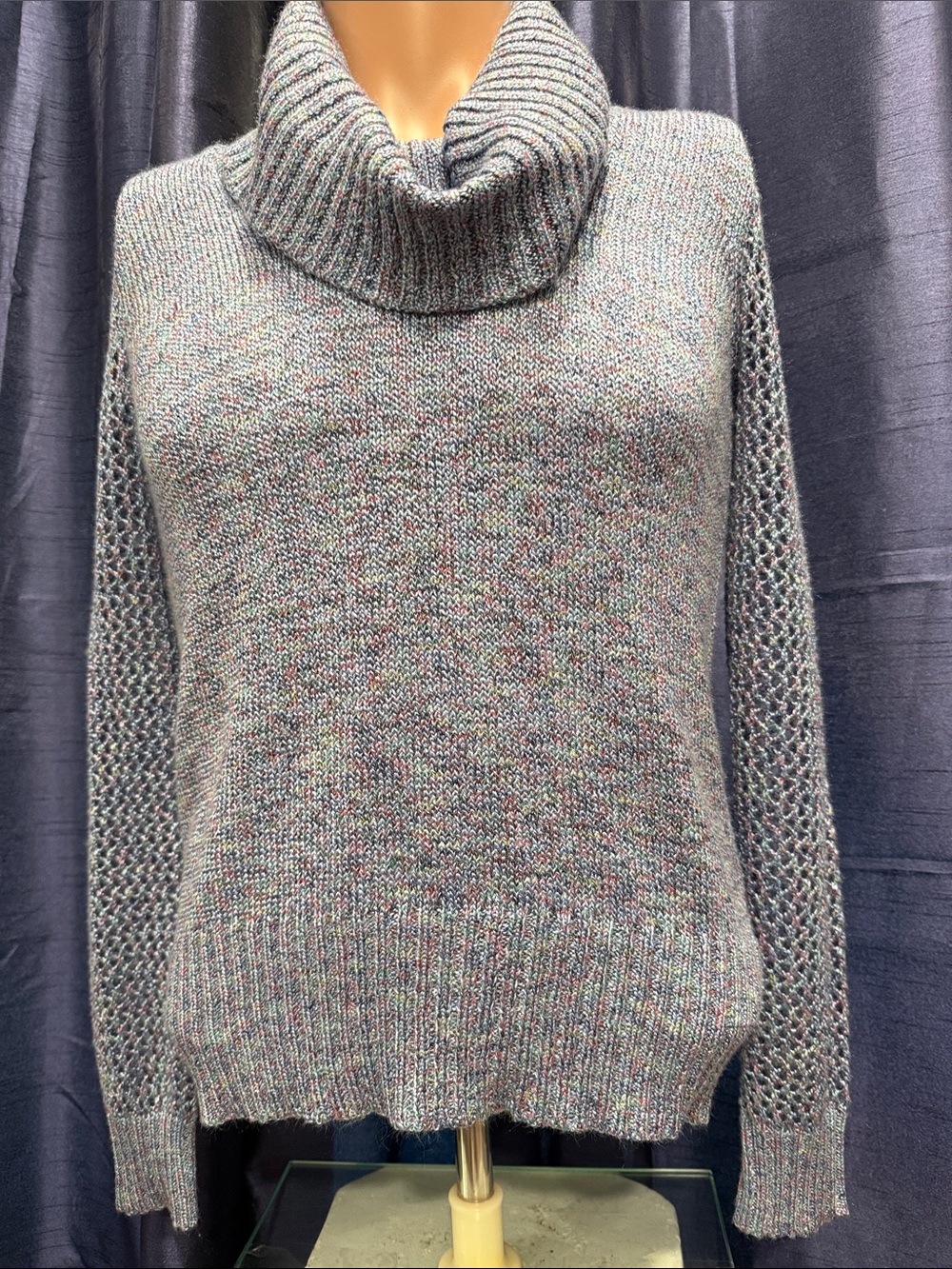 Great Northwest Clothing Company Multicolor Heathered Turtleneck Sweater